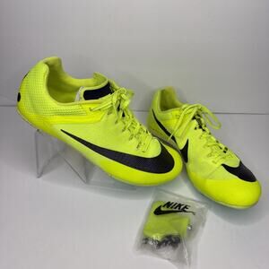Nike Mens size 6 Shoes Zoom Rival Sprint Volt Yellow Sprinting Track Field W 7.5